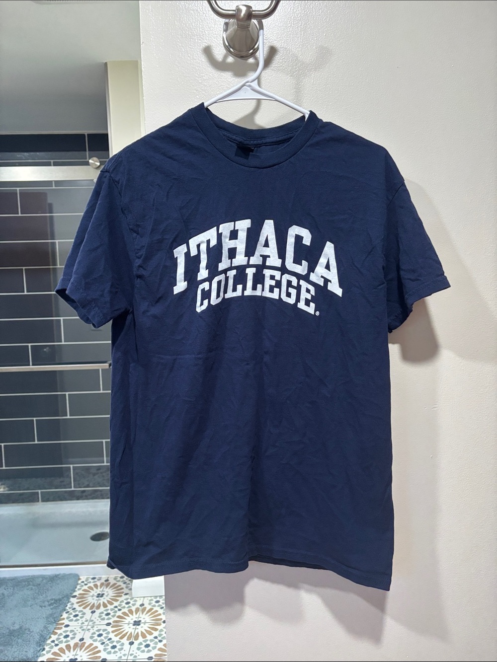 Navy Graphic Tee - Men's Casual Shirt